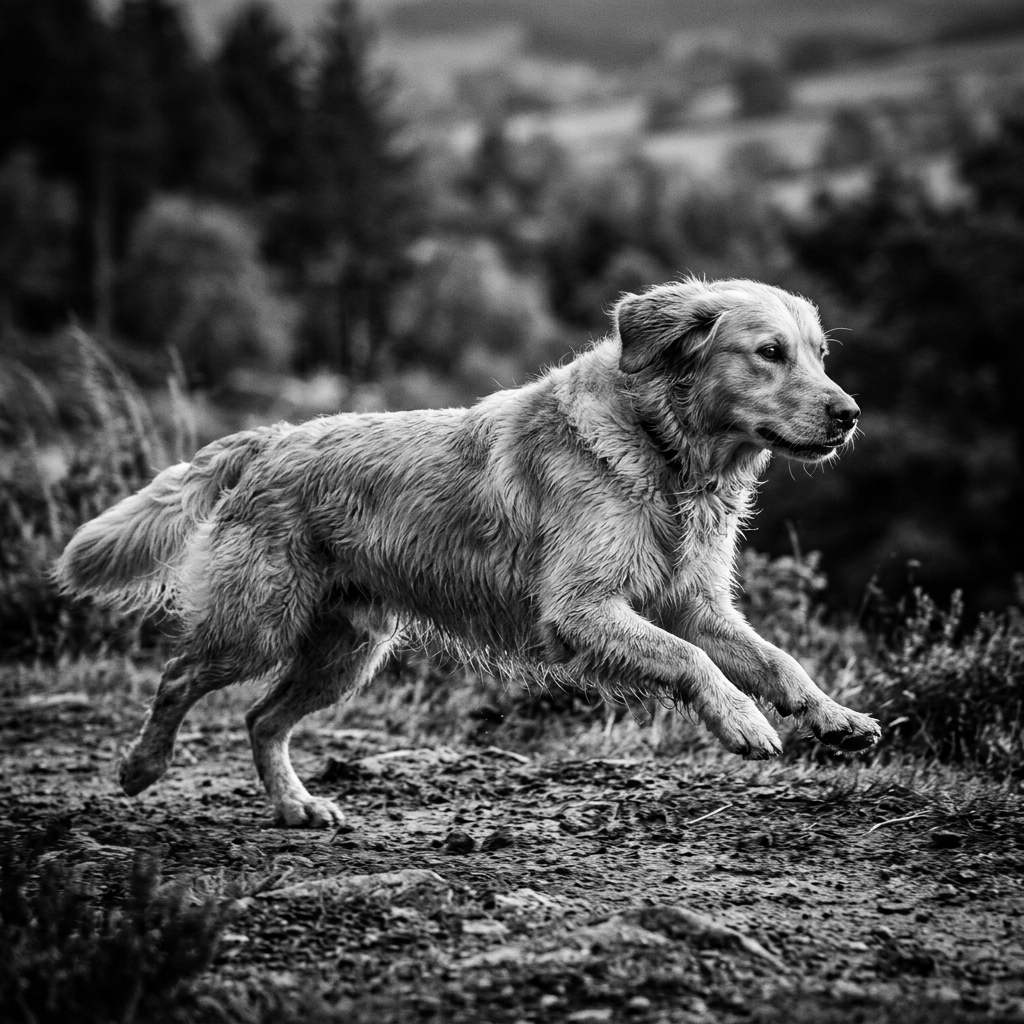 Golden Retriever running